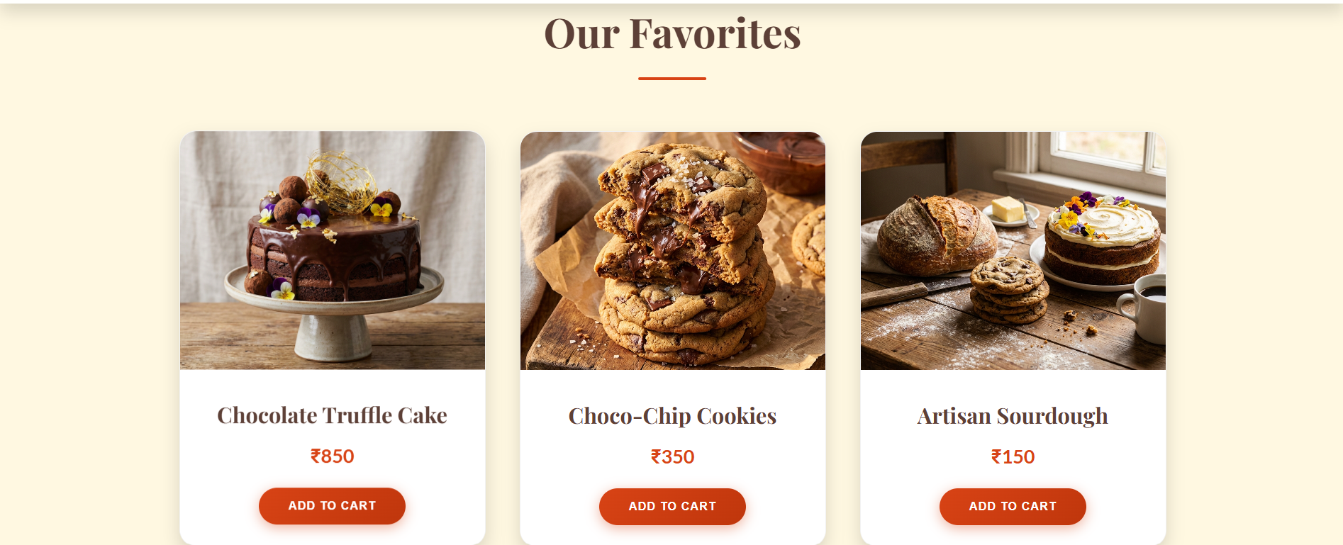 Home Bakers Website 2